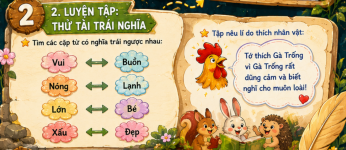 Bài 26- Đi tìm mặt trời -Tiếng Việt lớp 3trái nghĩa.png